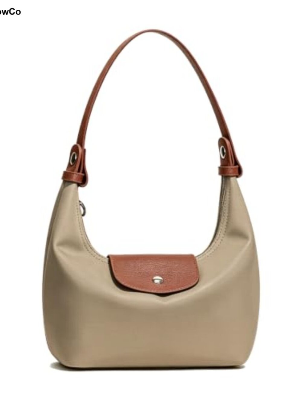 Convertible Nylon Crescent Dumpling Bag Women Shoulder Crossbody Hobo Purse